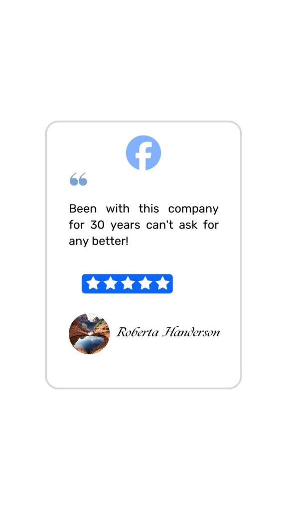 Facebook customer review