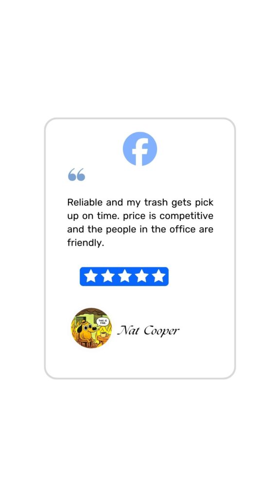 Facebook customer review