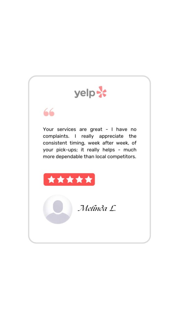Yelp customer review