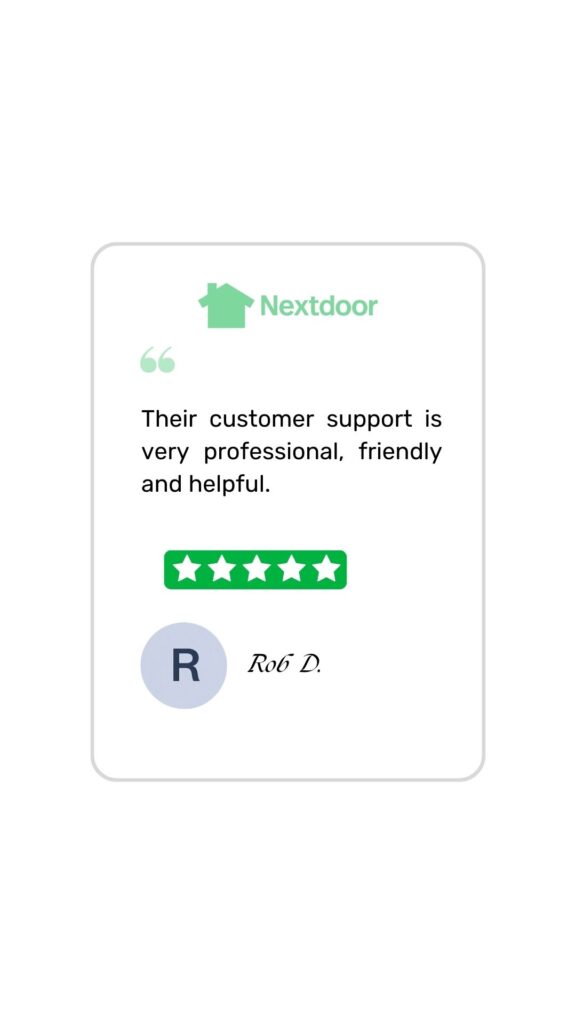 Nextdoor customer review