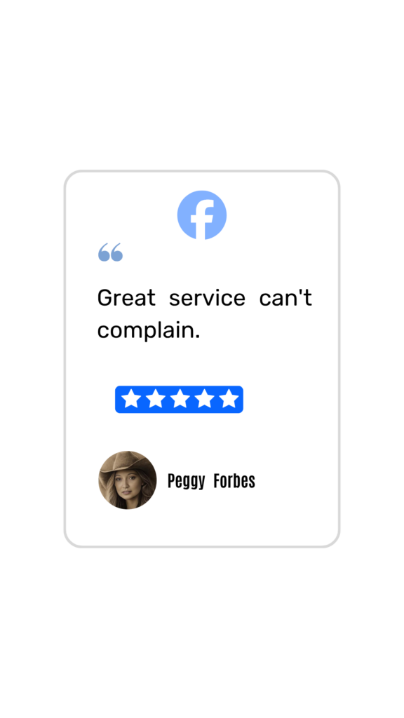Facebook customer review