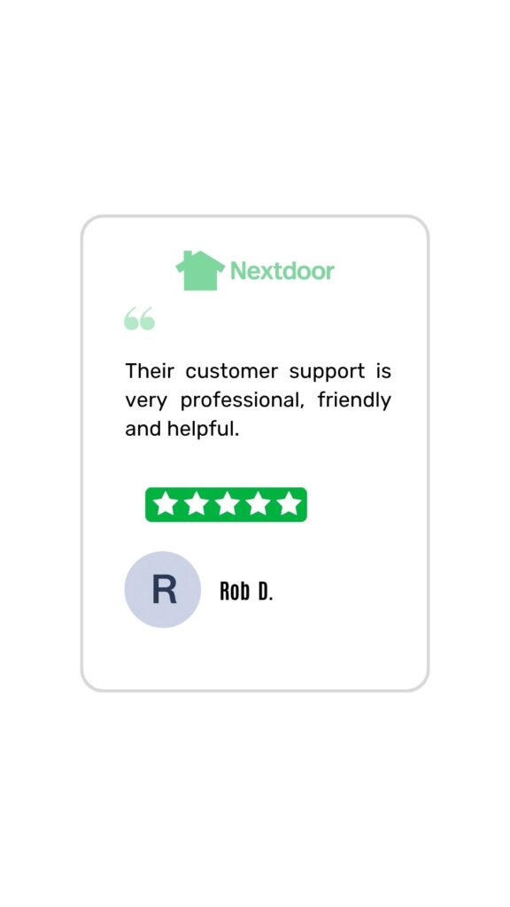 Nextdoor customer review