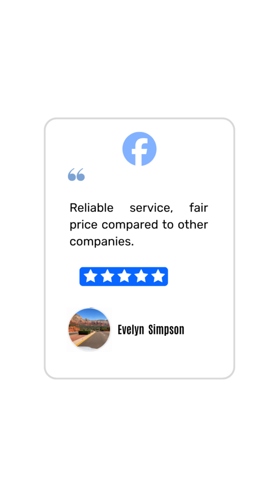 Facebook customer review